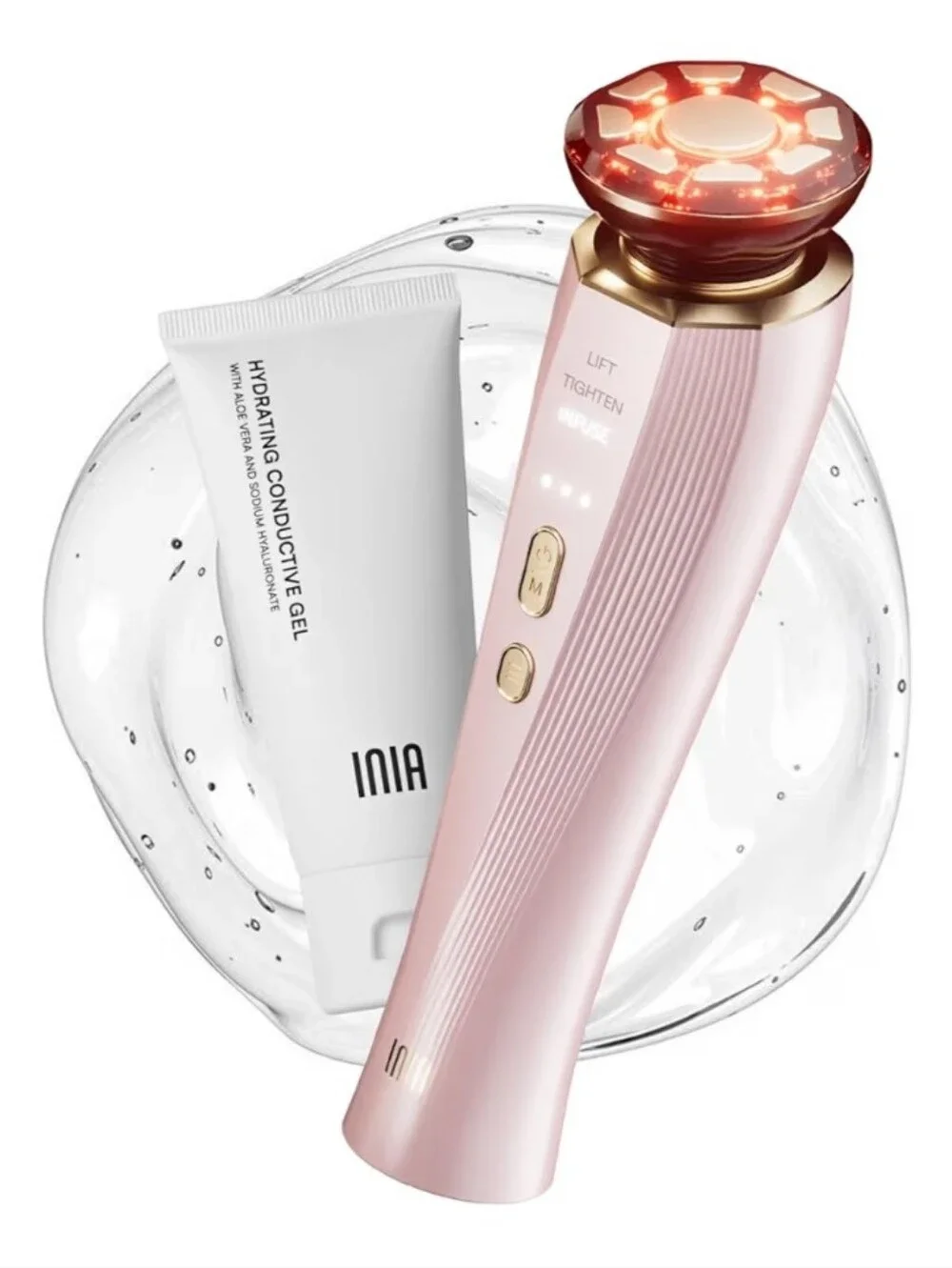 Inia 3-in-1 Red Light Beauty Device For Face And Neck